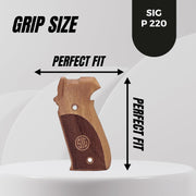 Sig Sauer P220 Safety Button on Top Wood Grip