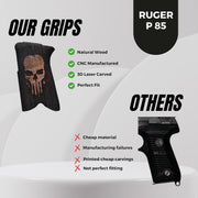 Ruger P85 Gun Grips, Wooden Gun Grips