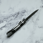 Wraith Damascus Pocket Knife with Honeycomb Resin Handle