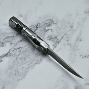 Wraith Damascus Pocket Knife with Honeycomb Resin Handle