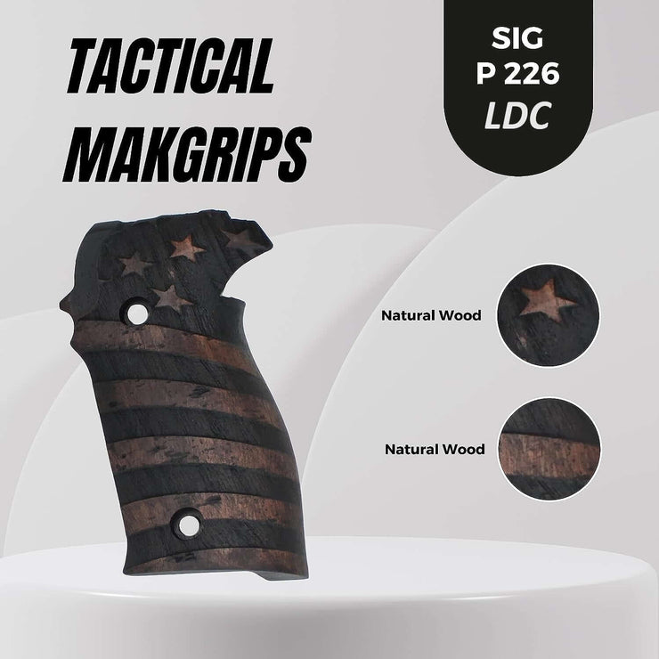 Sig Sauer P226 LDC II and LDC 2 Walnut Wood Grips