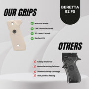 Beretta 92F 92 F 92FS 92 FS 92A1 92 A1 96 98 M9 M9A1 And Girsan Regard MC Silver Metal Grips