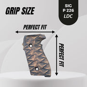 Sig Sauer P226 LDC II and LDC 2 Walnut Wood Grips