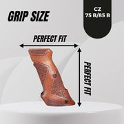 CZ 75b Wooden Grips Colored Private Professional Target Grips