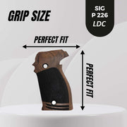 Sig Sauer P226 LDC II and LDC 2 Walnut Wood Grips