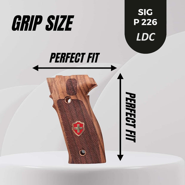 Sig Sauer P226 LDC II and LDC 2 Walnut Wood Grips