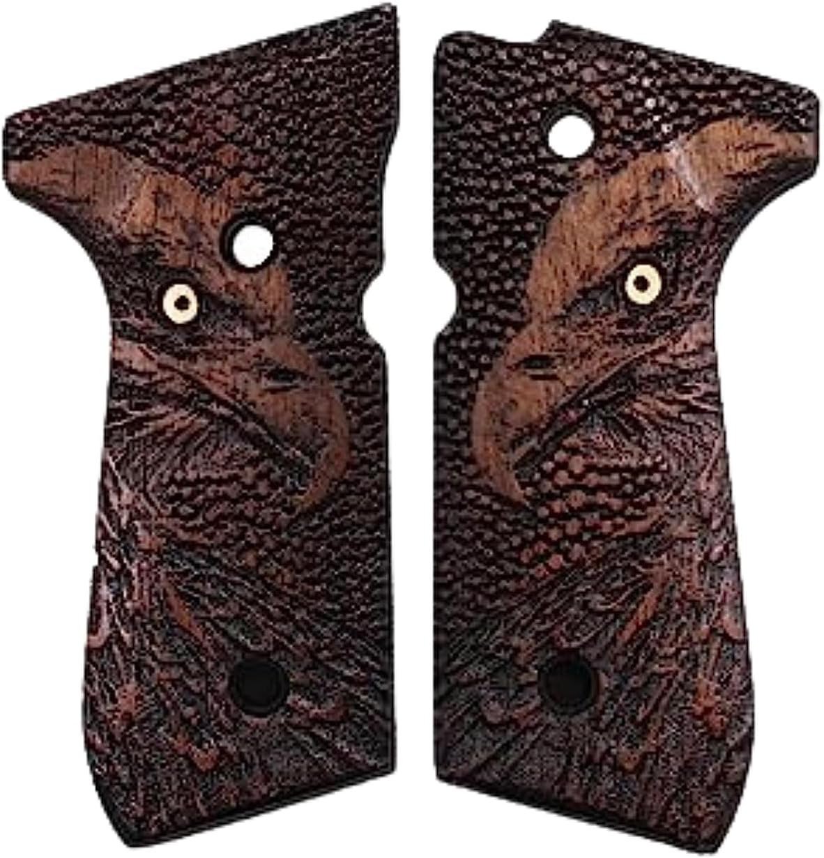 beretta 92fs grips, beretta 92 grips wood
