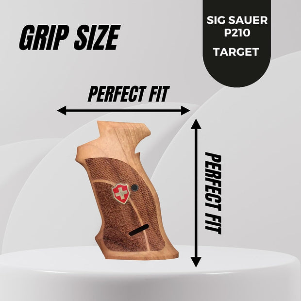 Sig P210 Special Root Wooden Target Grips, Gungrip