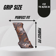 CZ 75b Grips,  75b Wood Grips, Professional Walnut Wood Gun Grip