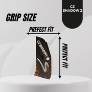 Cz Shadow 2 Grips, Premium Gun  Silver Metal Grips