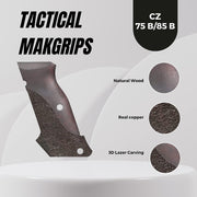 CZ 75B 85B Magwelled Target Grip, Walnut Wood, Gungrip, Handcrafted