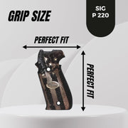 Sig Sauer P220 Safety Button on Top Wood Grip
