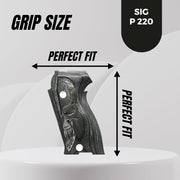 Sig P220 P 220 Gold Metal Grips ( Heel Mag Release )
