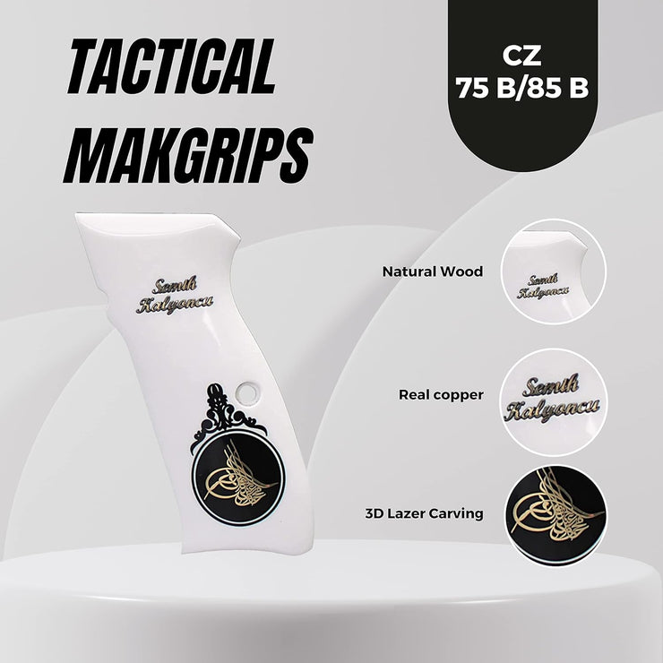 IMPUGNATURE CZ 75B PISTOLA LEGNO DI NOCE TURCO FATTA A MANO IMPUGNATURE CZ 75B PISTOLA LEGNO DI NOCE TURCO FATTA A MANO