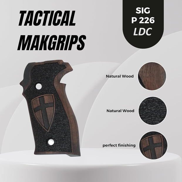 Sig Sauer P226 LDC II and LDC 2 Walnut Wood Grips