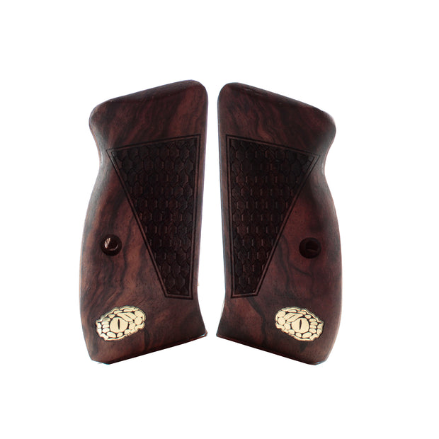 CZ 75b Compact Grips, Tonfoglio Wood Grips, Professional Walnut Wood Gun Grip