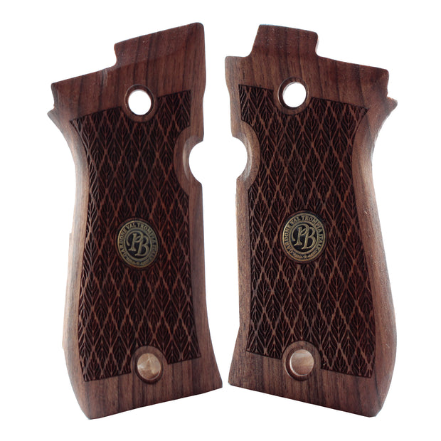 Beretta Mod 81 Gold Logo Wood Grips