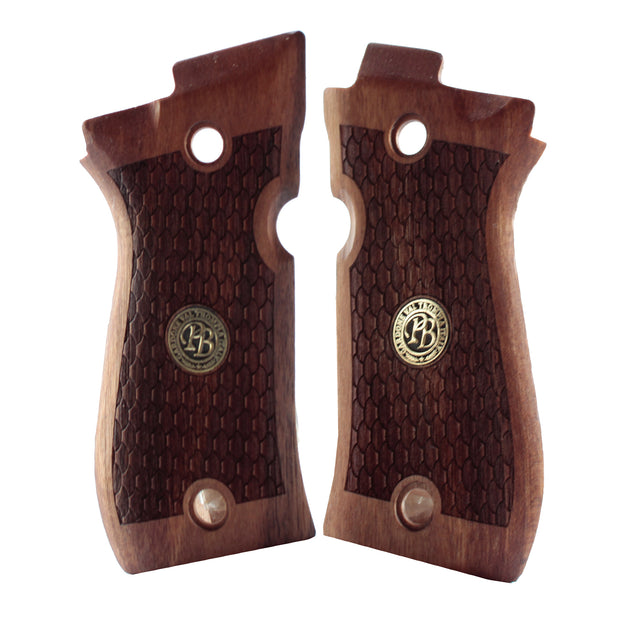 Beretta Mod 81 Gold Logo Wood Grips