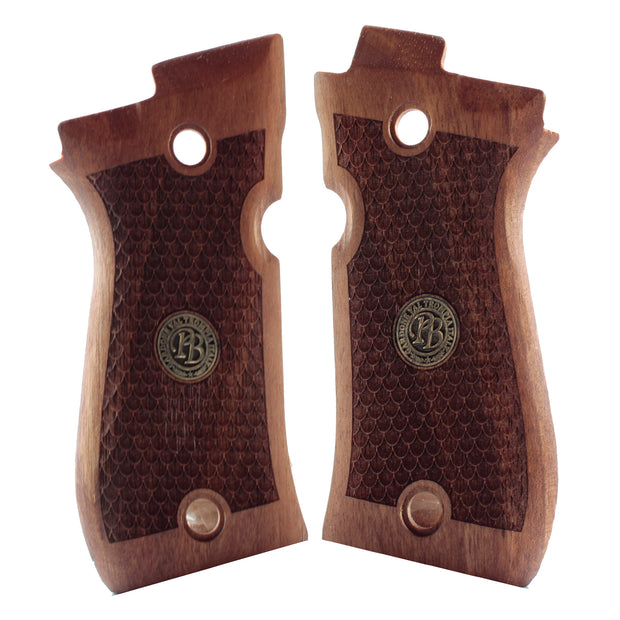 Beretta Mod 81 Gold Logo Wood Grips