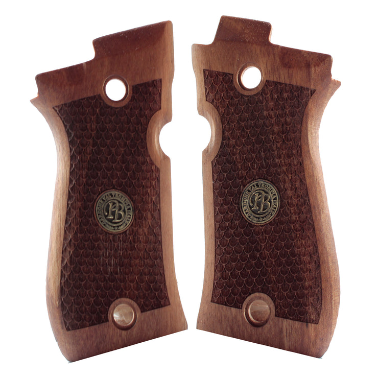 Beretta Mod 81 Gold Logo Wood Grips