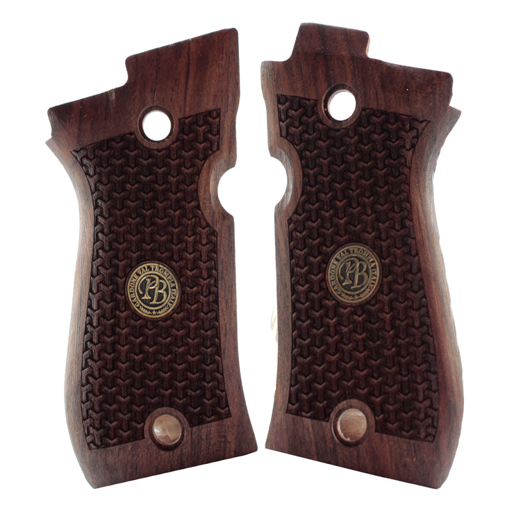 Beretta Mod 81 Gold Logo Wood Grips