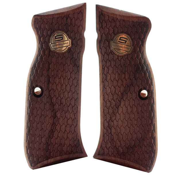 SAR Arms EAA Witness Wooden  Fits for P8L, 2000 Light Gold Metal Grips