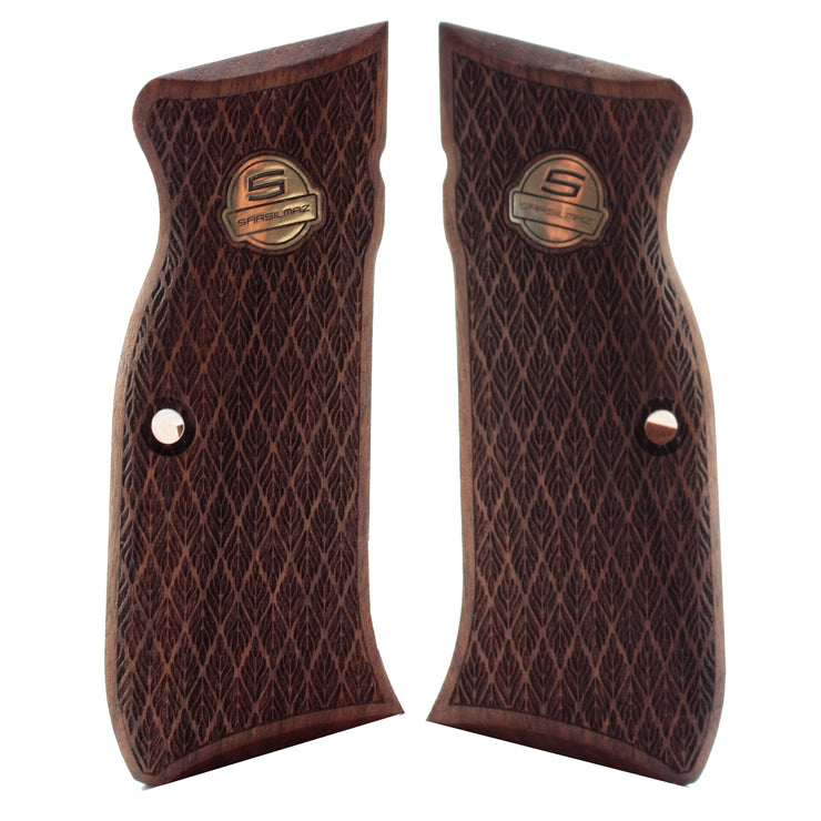 SAR Arms EAA Witness Wooden  Fits for P8L, 2000 Light Gold Metal Grips