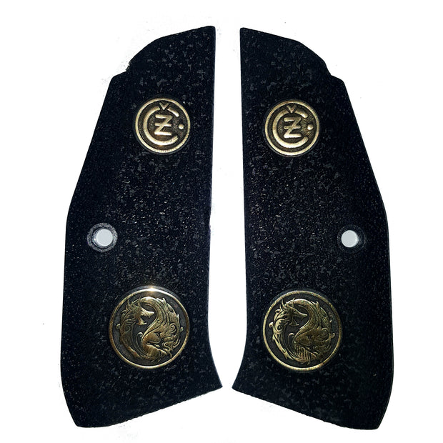 CZ Shadow 2 Grips, Gold Logo Premium Gun Grips