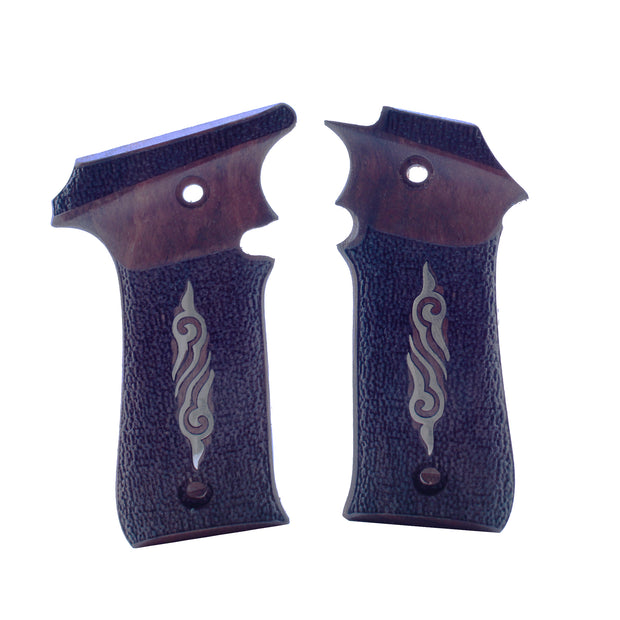 Llama 7.65 Wood Gold Metal Grip