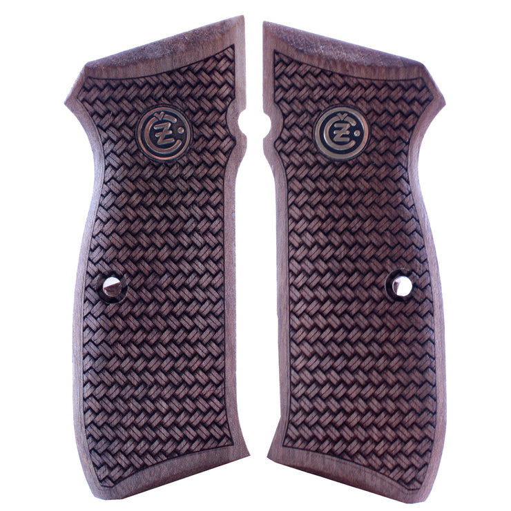 Cz 75 75B 85 85B  Gold Metal Wood Grips