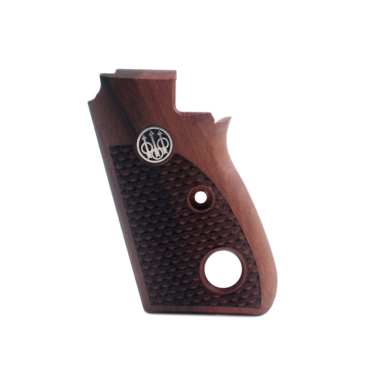 Beretta Mod 70 Single Safety Silver Logo Wood Grips