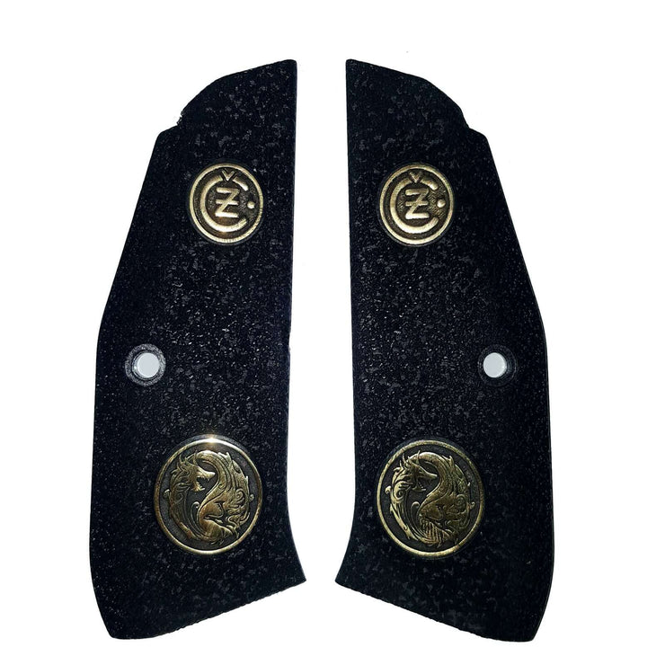 CZ Shadow 2 Compact Gold Metal Wood Grips (Does not fit Shadow 2 Model)