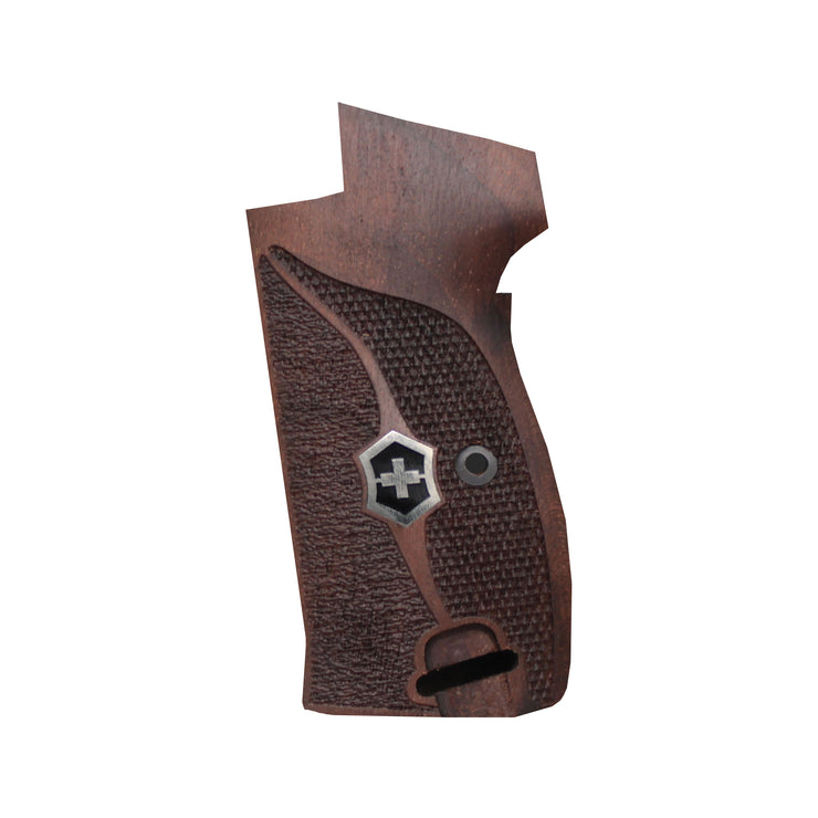 SIG P210 Orthopedic Wood Silver Metal Grips