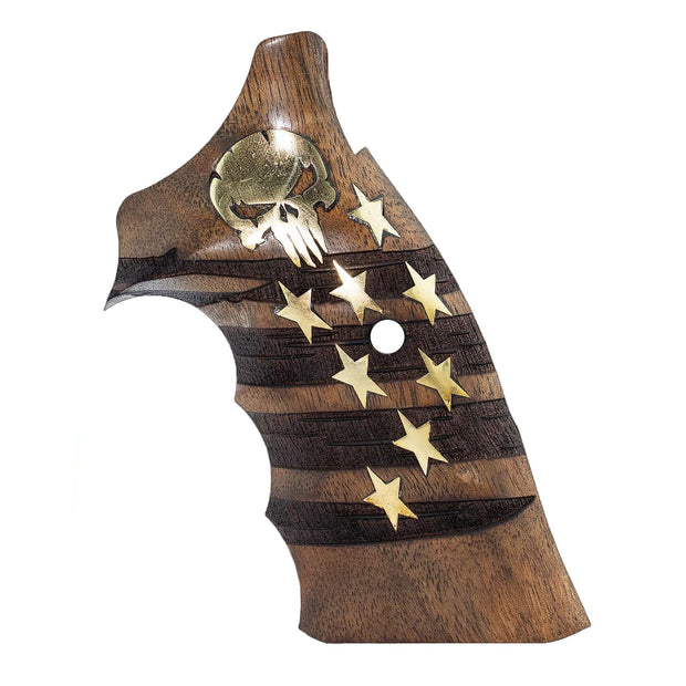 S&W 357 KL Frame Roundbutt Wood Grips