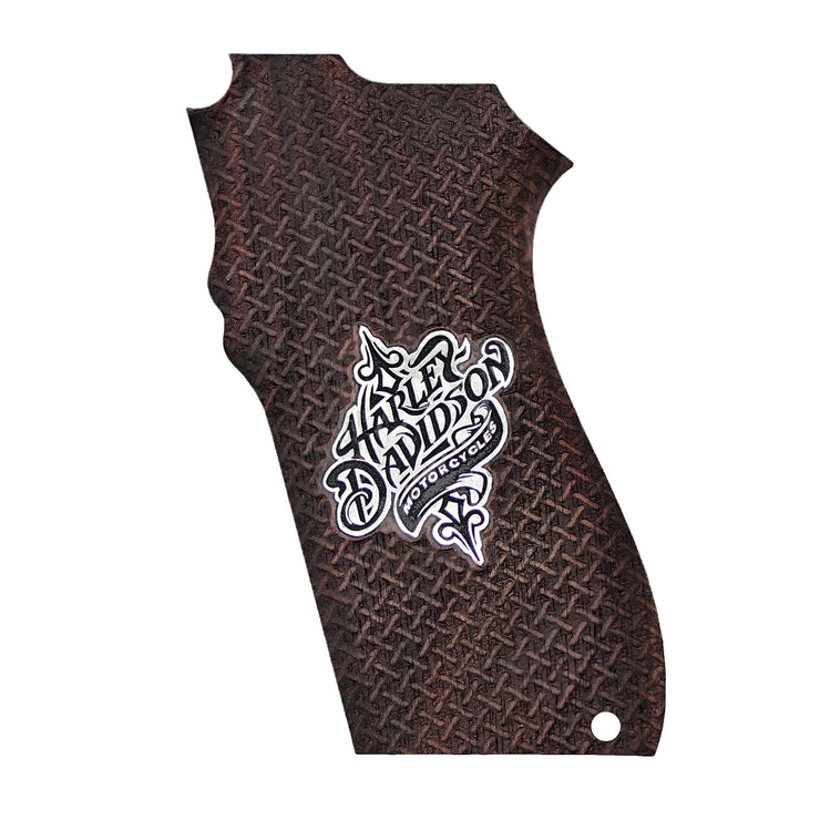S&W 5906 Wood Grips Silver Metal