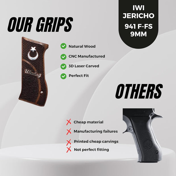 Jericho IWI 941F 941 F 941FS 941 FS 9mm .40 Grips