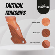 CZ 75B 85B Magwelled Target Grip, Walnut Wood, Gungrip, Handcrafted