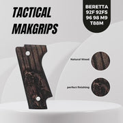 Beretta 92fs Landyard Grips Laser Engraving Walnut Wood Gungrip 92F 92FS 96 98 M9 T 88M