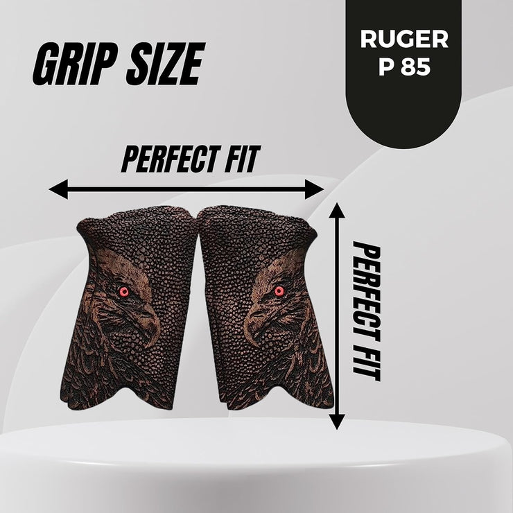 Ruger P85 Gun Grips, Wooden Gun Grips