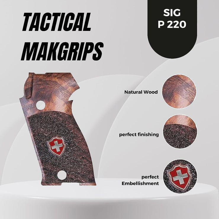 Sig P220 Gold Metal Grips ( Heel Mag Release )
