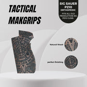 SIG P210 Orthopedic Wood Grips