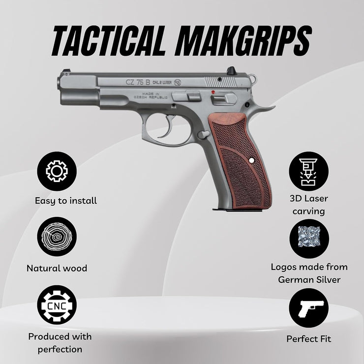 CZ 75B SP01 Wooden Gun Grips