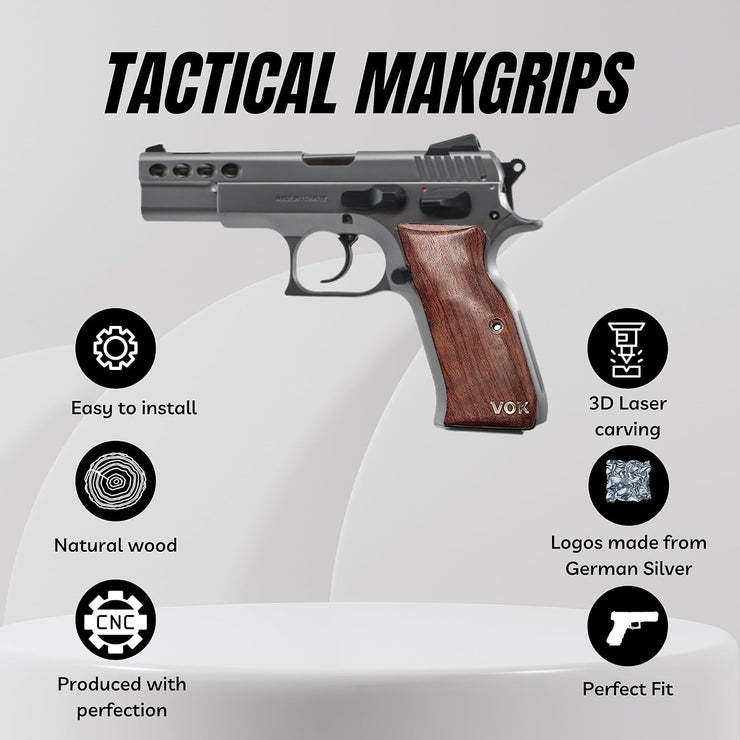 SAR Arms B6 Hawk Grips, Sar Arms Mega Pistol Gold Metal Grips