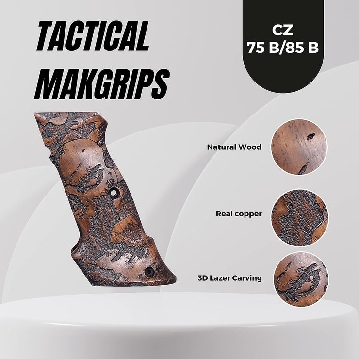 CZ 75b Grips,  75b Wood Grips, Professional Walnut Wood Gun Grip