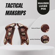 Mauser Luger P08 Gun Grips, Wooden Grips