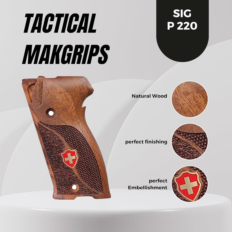 Sig P220 Gold Metal Grips ( Heel Mag Release )
