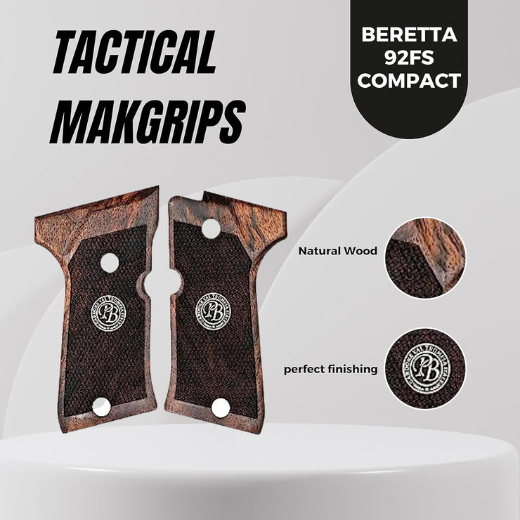 Beretta 92FS Compact Wooden Gun Grips