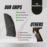 CZ Shadow 2 grips,  Premium gun grips