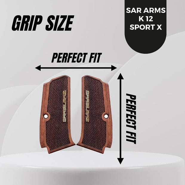 SAR ARMS K12 Sport X Gun Grips color gold metal