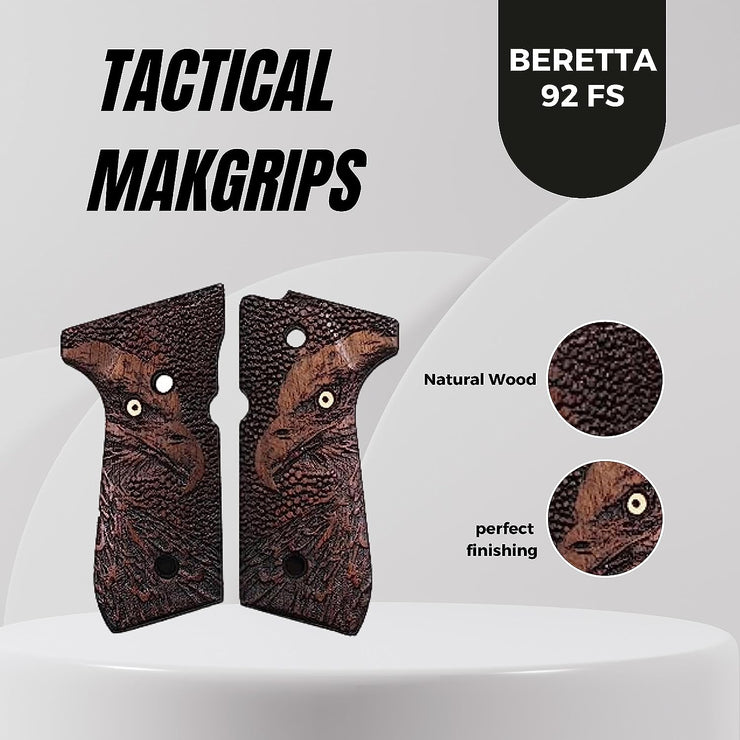 Beretta 92F 92 F 92FS 92 FS 92A1 92 A1 96 98 M9 M9A1 And Girsan Regard MC Gold Metal Eye Grips